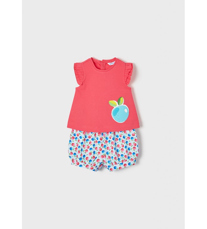 Mayoral Σετ Σορτς Σταμπωτό Baby Κορίτσι