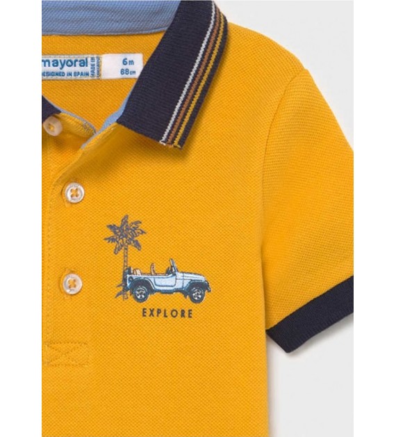Mayoral Πόλο Κοντομάνικο Μεταξοτυπία Baby Αγόρι