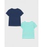 Mayoral Σετ 2 Mπλούζες Kοντομάνικες Baby Aγόρι