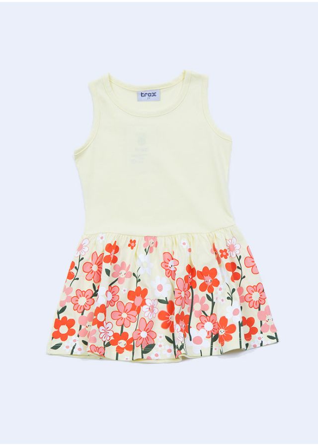 Trax Φόρεμα Αμάνικο Κίτρινο 43232