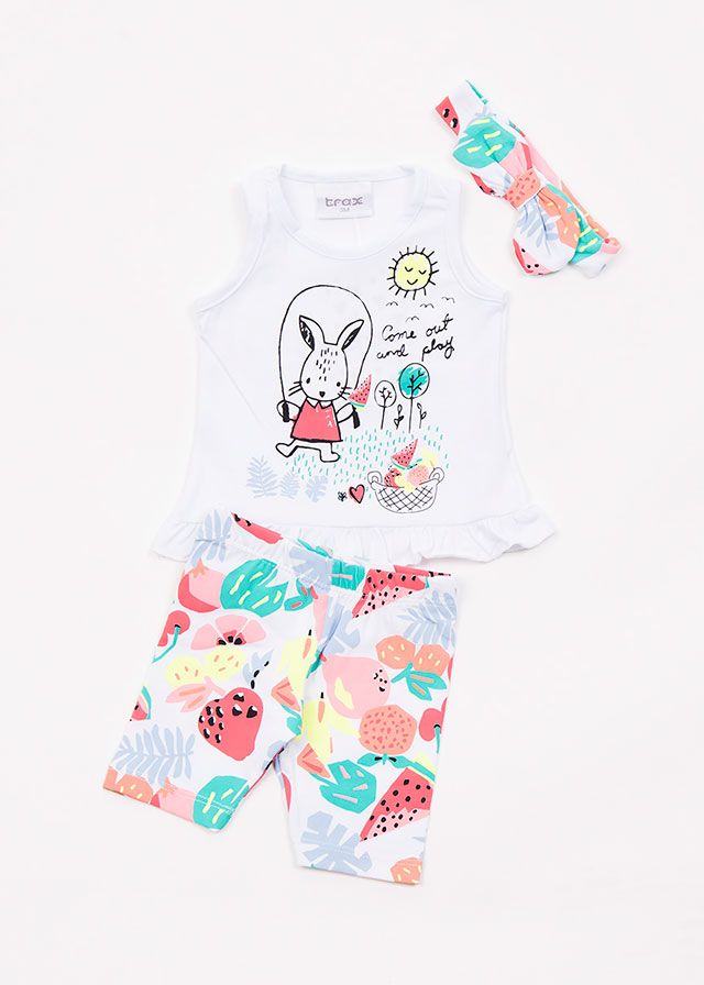 Trax Σετ 3 Τεμαχίων Λευκό 43015