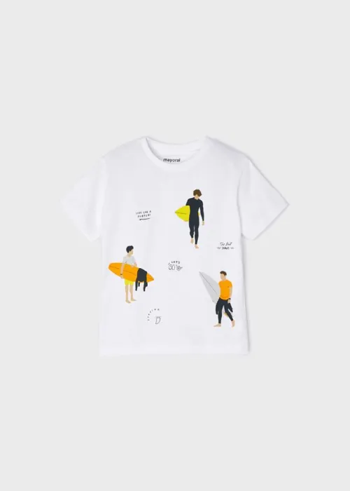 Mayoral Μπλούζα Κοντομάνικη Από Βιώσιμο Βαμβάκι Για Αγόρι