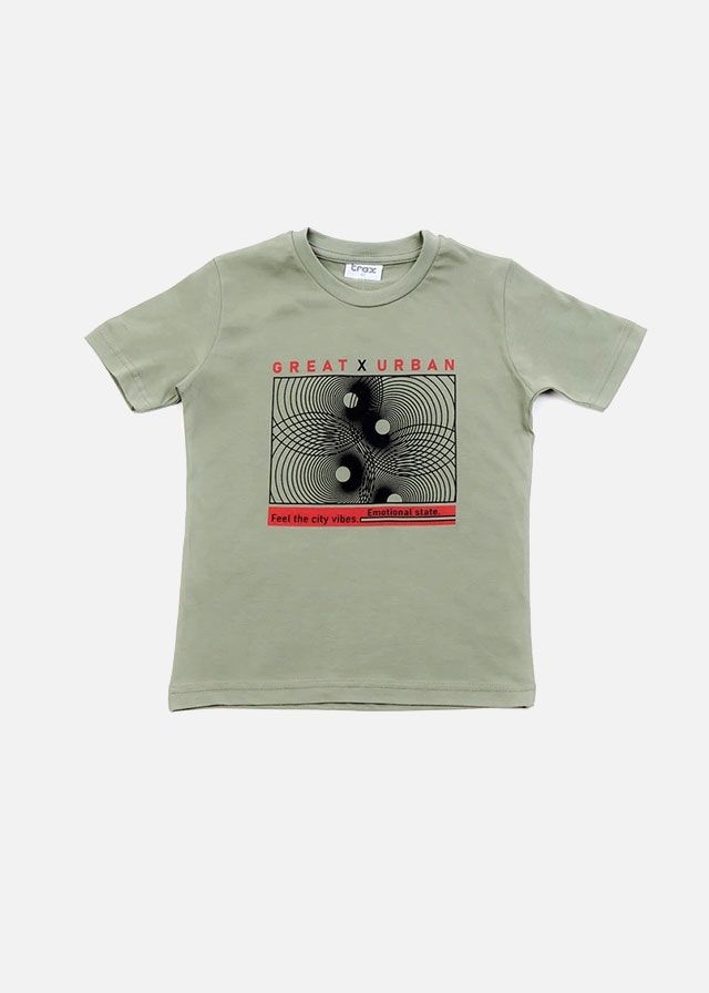 Trax Μπλούζα Κοντομάνικη Χακί 41353