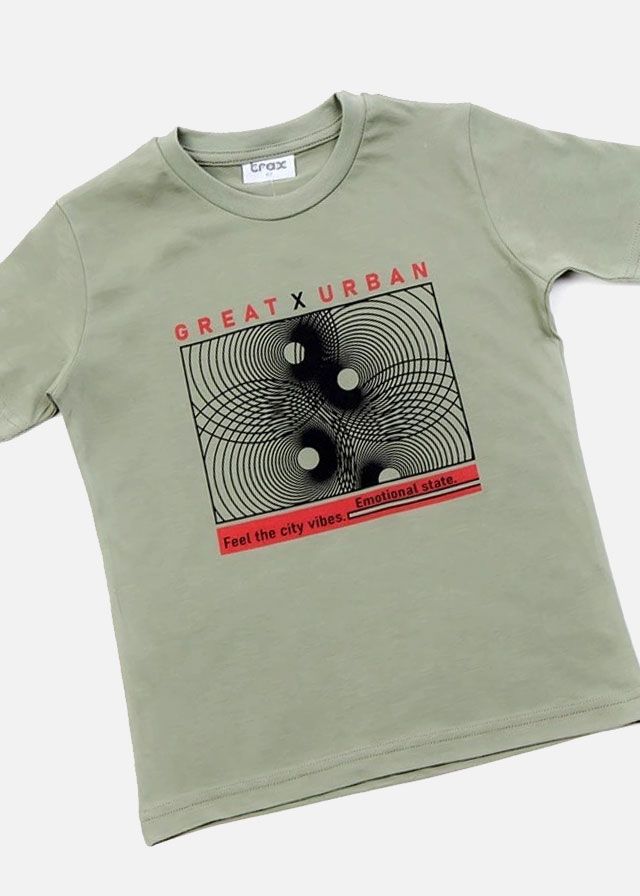 Trax Μπλούζα Κοντομάνικη Χακί 41353