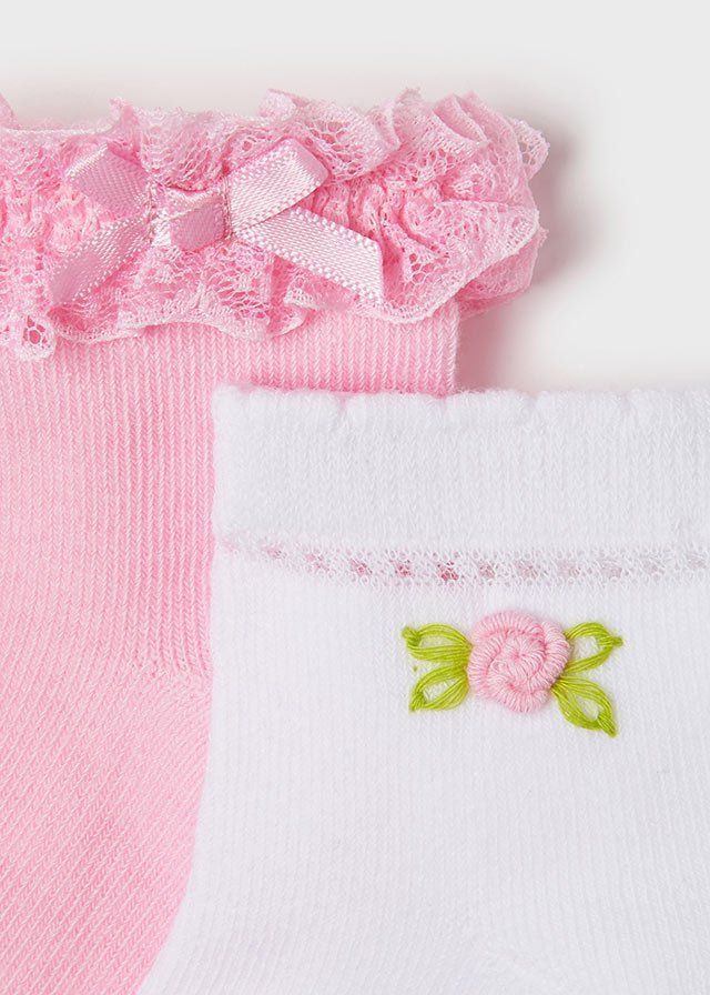 Mayoral Σετ 2 Καλτσάκια Για Baby Κορίτσι