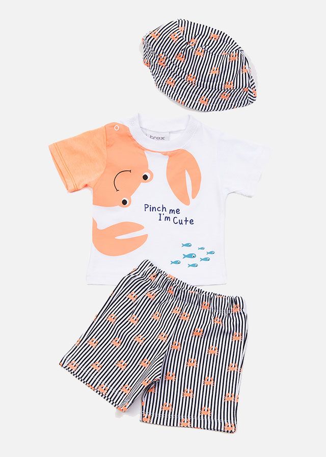 Trax Σετ Βερμούδα Με Καπέλο 41055