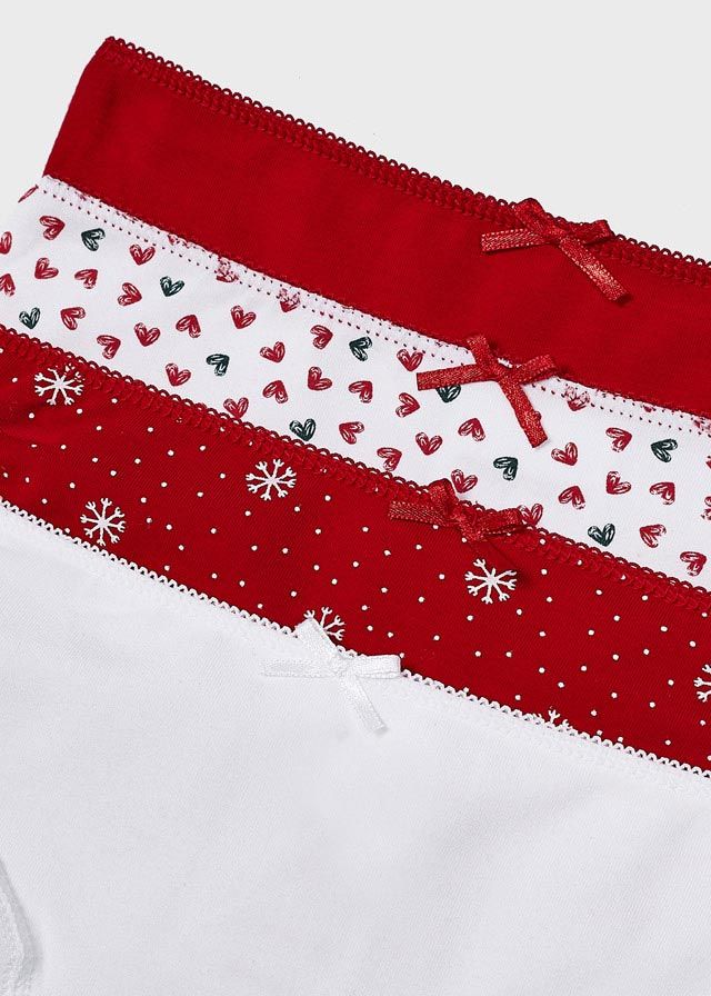 Mayoral Σετ 4 Βρακάκια Από Βαμβάκι Για Κορίτσι