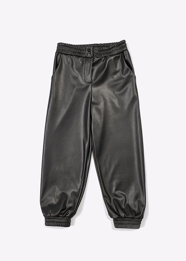 Εβίτα Δερματίνη Μαύρο Παντελόνι 239086