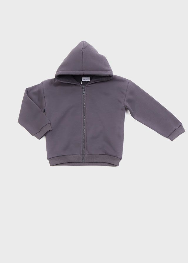 Trax Ζακέτα Με Επένδυση Γούνας Ανθρακί 42923