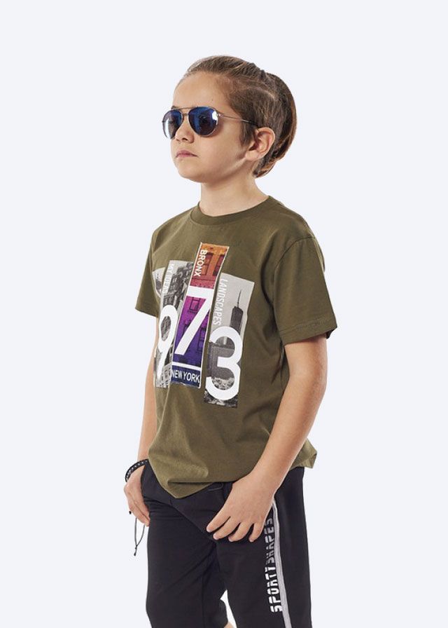 Hashtag Μπλούζα Κοντομάνικη Χακί 228716