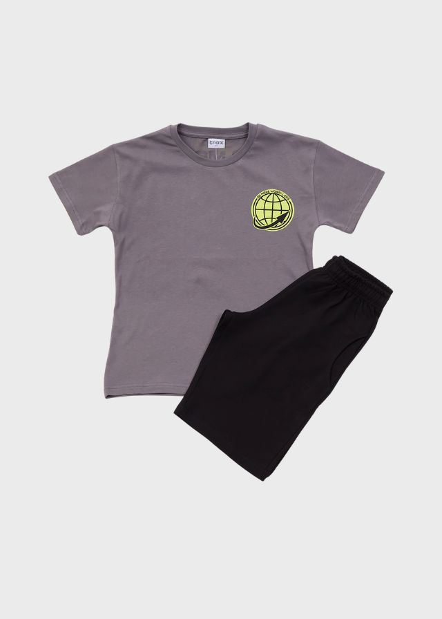 Trax Σετ 2 Τεμαχίων Ανθρακί 45369