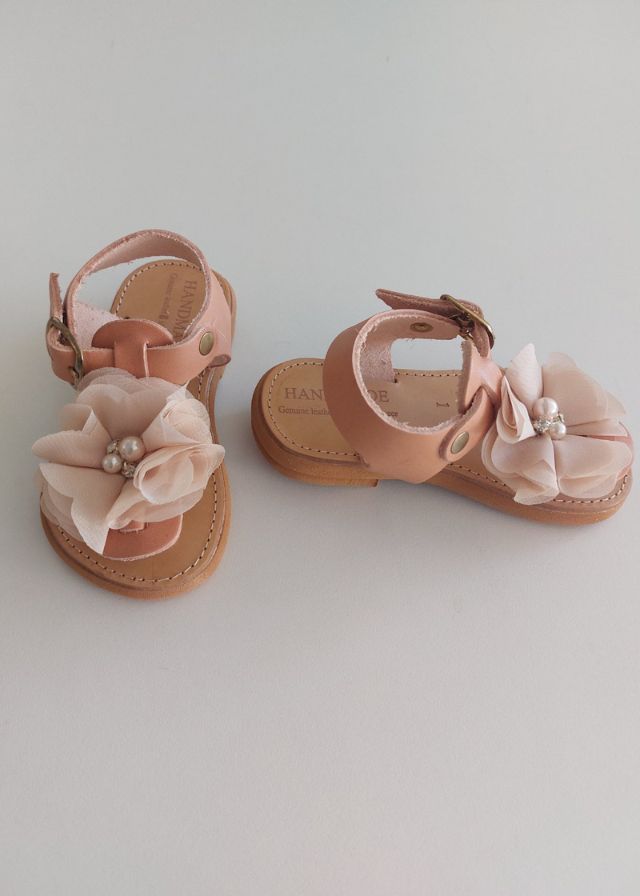 Χειροποίητα Πέδιλα Μπεζ 24-05555-091