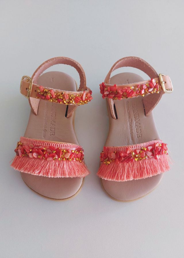 Χειροποίητα Ανατομικά Πέδιλα Πορτοκαλί 24-05555-093