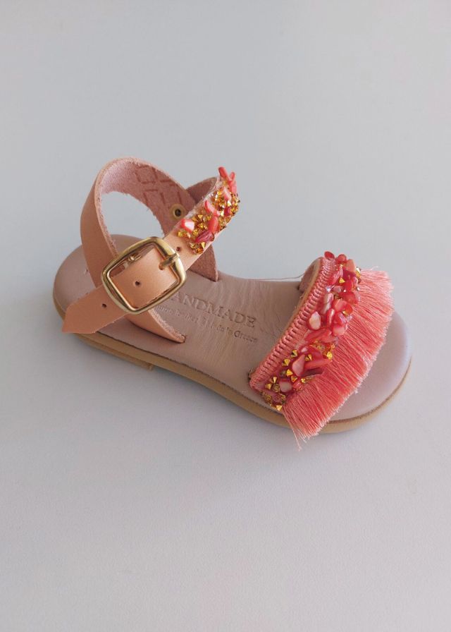 Χειροποίητα Ανατομικά Πέδιλα Πορτοκαλί 24-05555-093