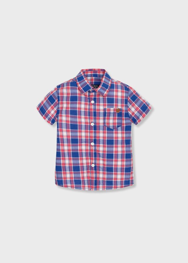 Mayoral Πουκάμισο Κοντομάνικο Καρό 27-01159-014