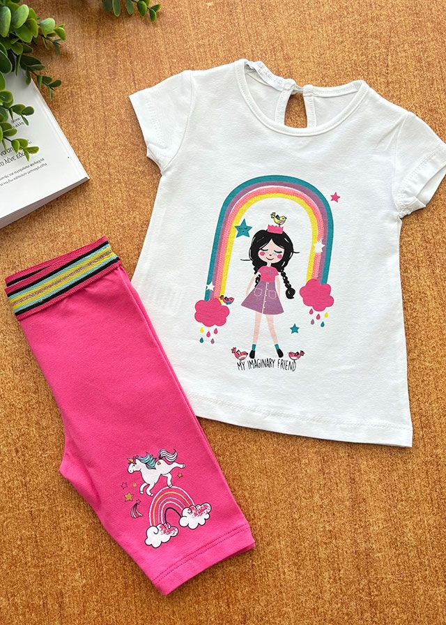 Εβίτα Σετ 2 Τεμαχίων Για Κορίτσι Ροζ Φούξια 214508