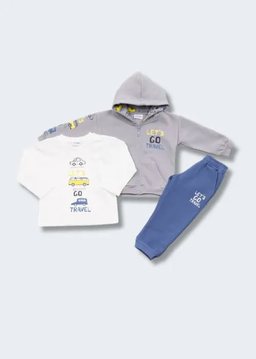 Trax Σετ 3 Τεμαχίων Γκρι 46942