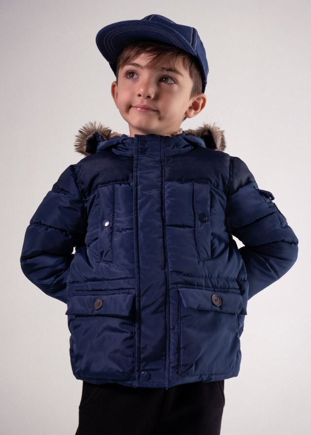 Hashtag Μπουφάν Με Κουκούλα Μπλε 243845