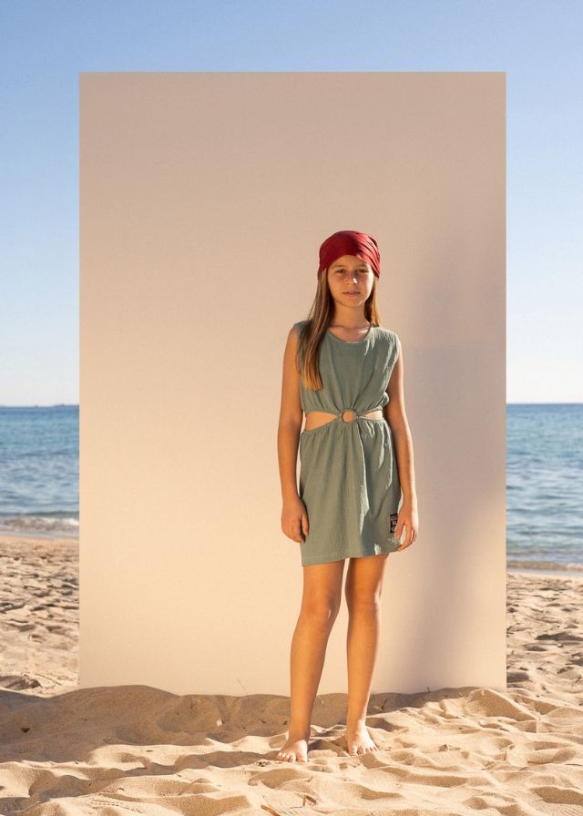 Εβίτα Φόρεμα Μακό Μέντα 254020