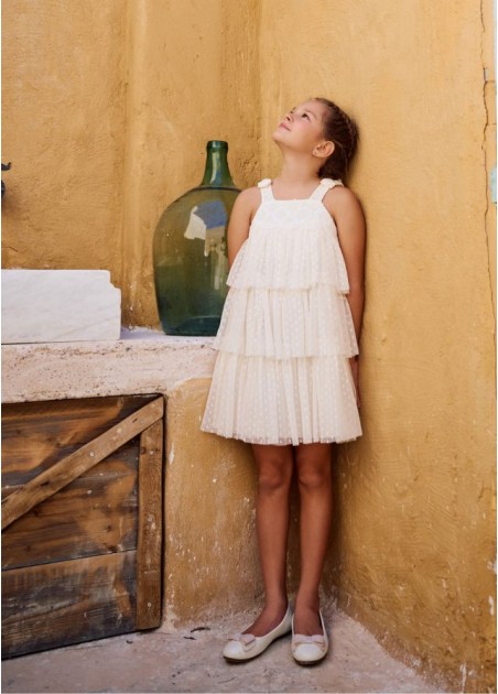 Εβίτα Φόρεμα Εκρού 254232