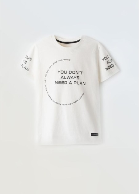 Hashtag Μπλούζα Κοντομάνικη Εκρού 254704