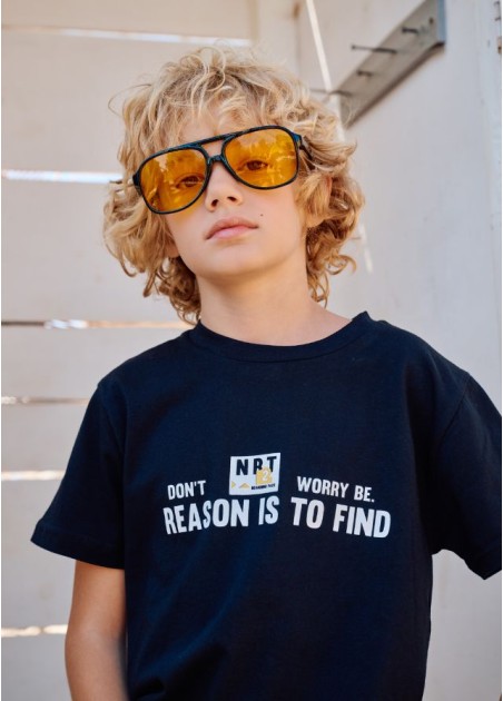 Hashtag Μπλούζα Κοντομάνικη Μαύρη 254707