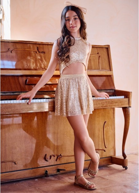 Εβίτα Φόρεμα Χρυσό 254054