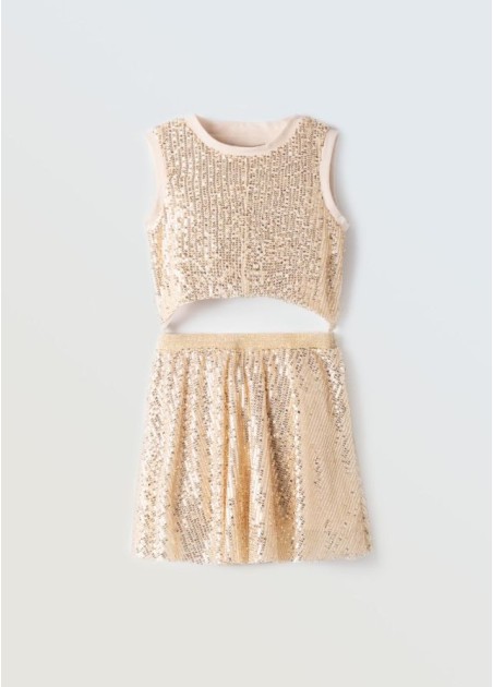 Εβίτα Φόρεμα Χρυσό 254054