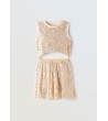 Εβίτα Φόρεμα Χρυσό 254054