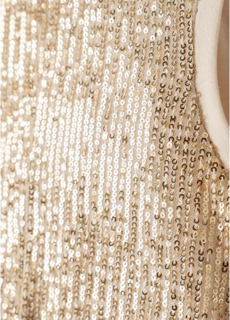 Εβίτα Φόρεμα Χρυσό 254054