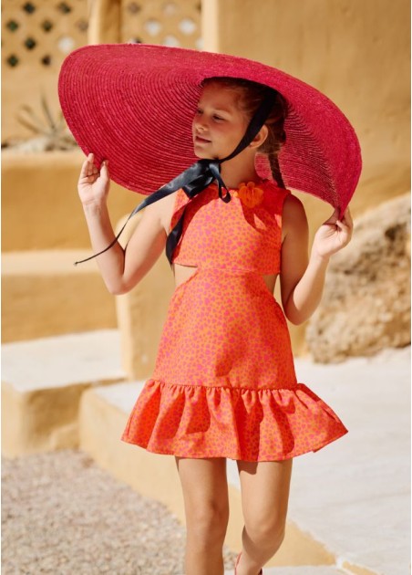 Εβίτα Φόρεμα Πορτοκαλί 254219