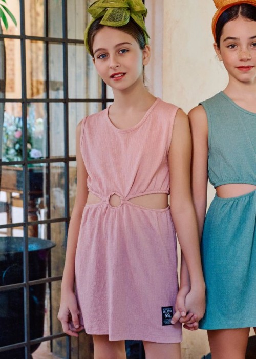 Εβίτα Φόρεμα Μακό Ροζ 254020