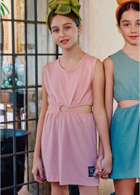 Εβίτα Φόρεμα Μακό Ροζ 254020