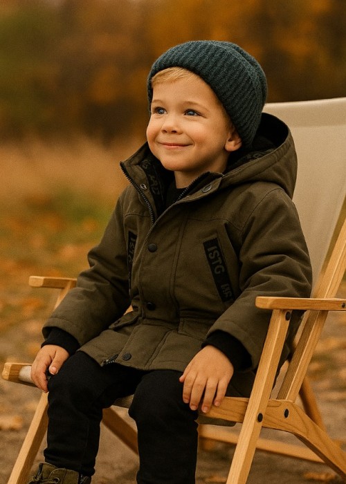 Hashtag Μπουφάν Με Κουκούλα Χακί 243844