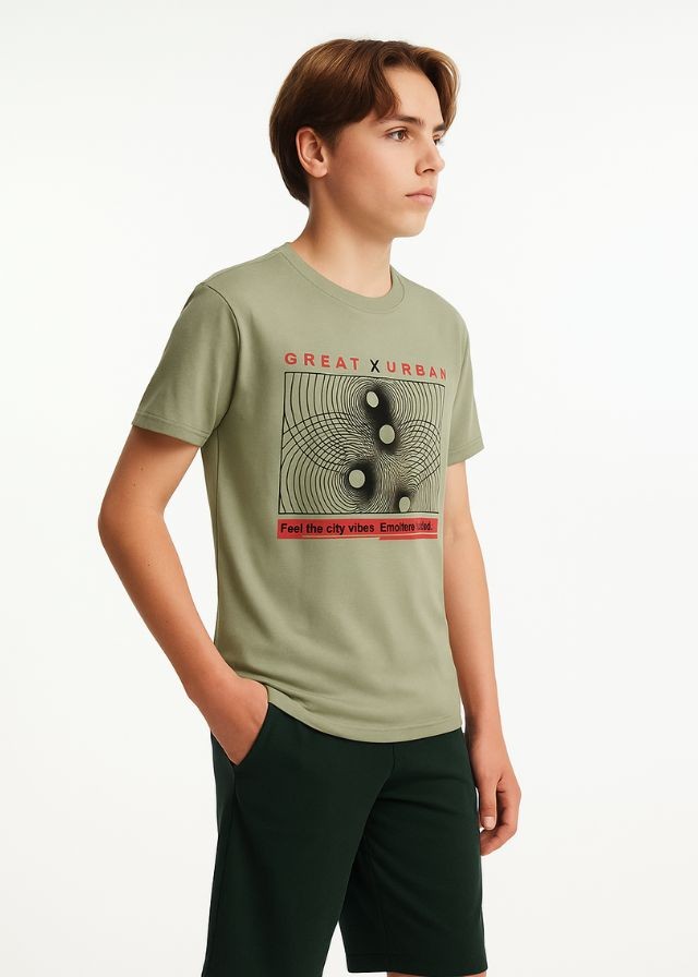 Trax Μπλούζα Κοντομάνικη Χακί 41353