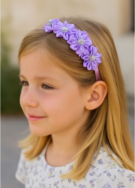 Στέκα Με Λουλούδια Μωβ 18569-8594