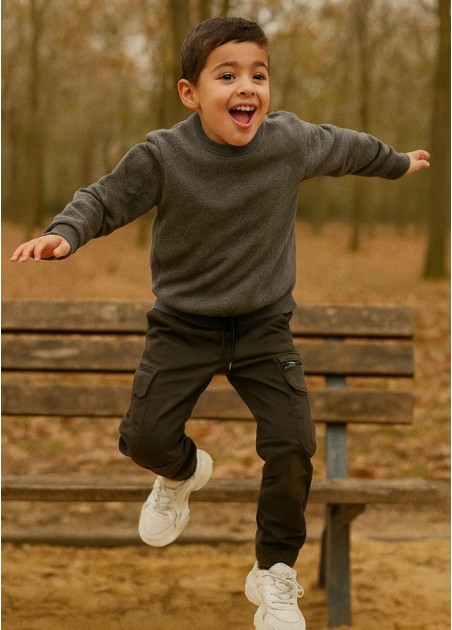 Hashtag Παντελόνι Cargo Ανθρακί 243745