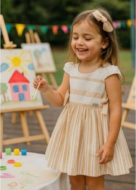 Εβίτα Φόρεμα Μπεζ 238278