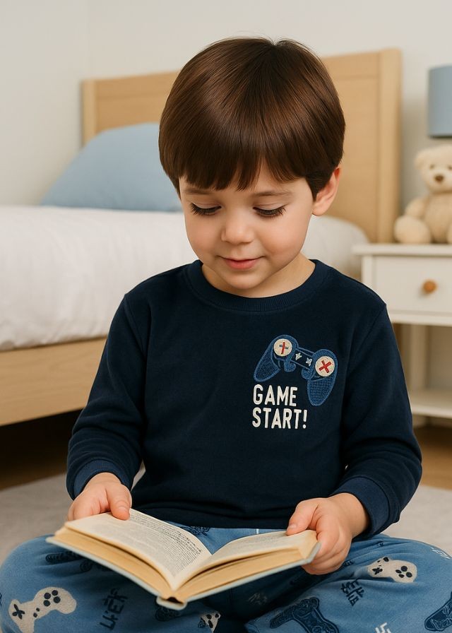 Hashtag Πιτζάμα Με Μάσκα Ύπνου H-354