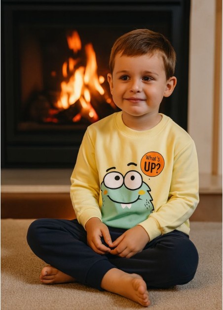 Trax Πιτζάμα Κίτρινη 42996