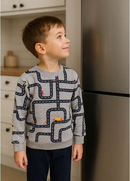 Trax Πιτζάμα Γκρι 42994