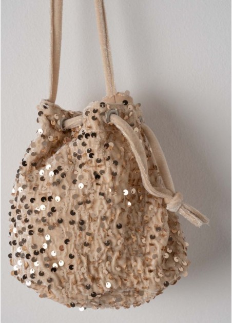 Εβίτα Σετ Φόρεμα Με Τσάντα Χρυσό 255054