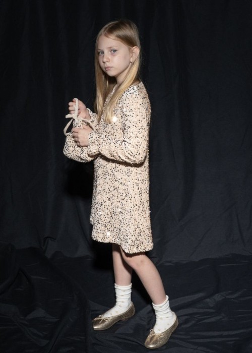 Εβίτα Σετ Φόρεμα Με Τσάντα Χρυσό 255054