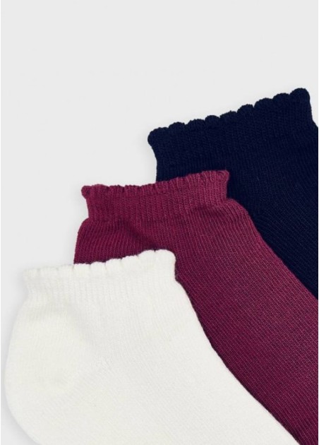 Mayoral Σετ 3 Καλτσάκια Κοντά 10-10877-051