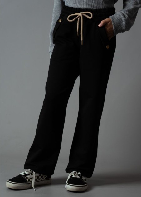 Εβίτα Παντελόνι Μαύρο 243020