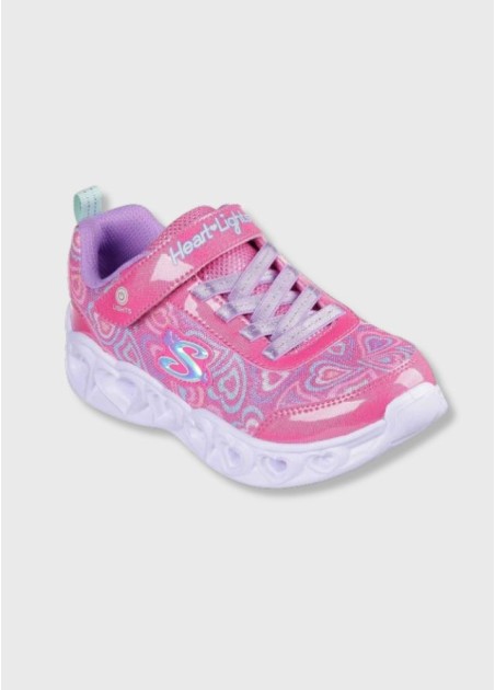 Skechers Αθλητικά Με Φωτάκια Ροζ 303257L