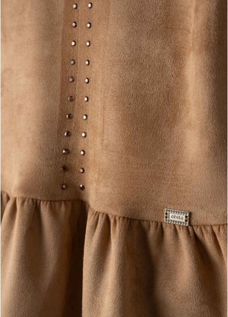 Εβίτα Σετ Φόρεμα Με Τσάντα Καφέ 255208