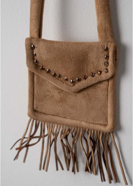 Εβίτα Σετ Φόρεμα Με Τσάντα Καφέ 255208