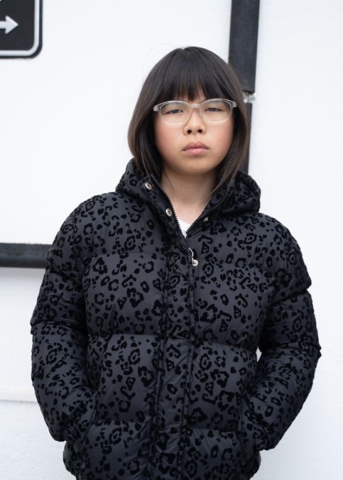 Εβίτα Μπουφάν Με Κουκούλα Μαύρο 255049