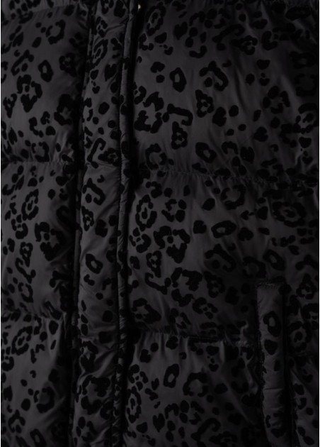 Εβίτα Μπουφάν Με Κουκούλα Μαύρο 255049